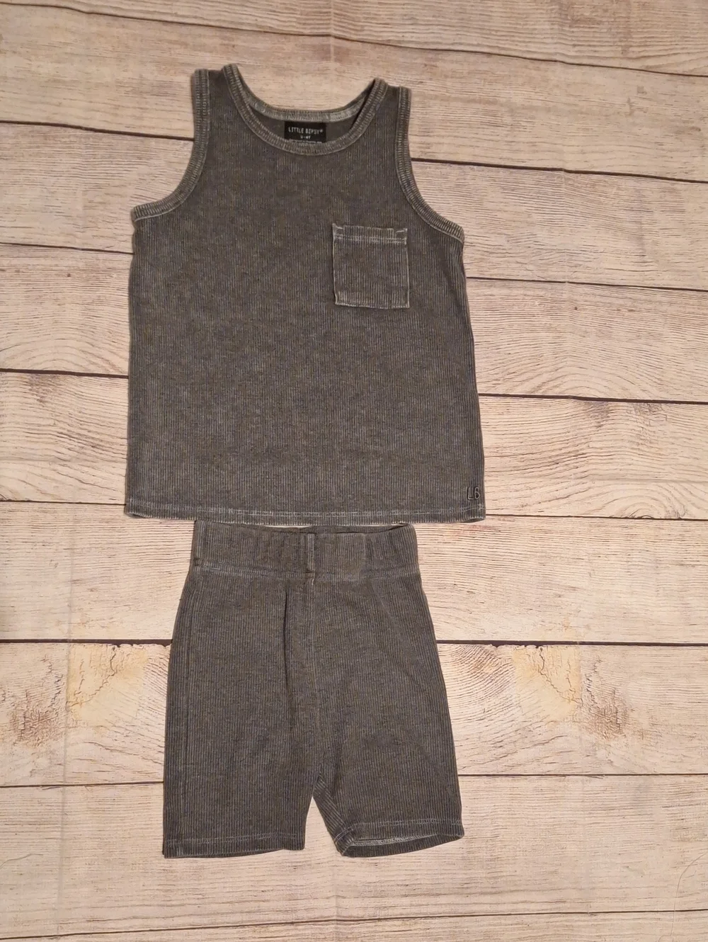 Little Bipsy Set, Size 3-4T, Dark Gray